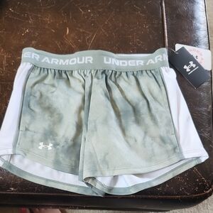 Under Armour Girls Green Shorts